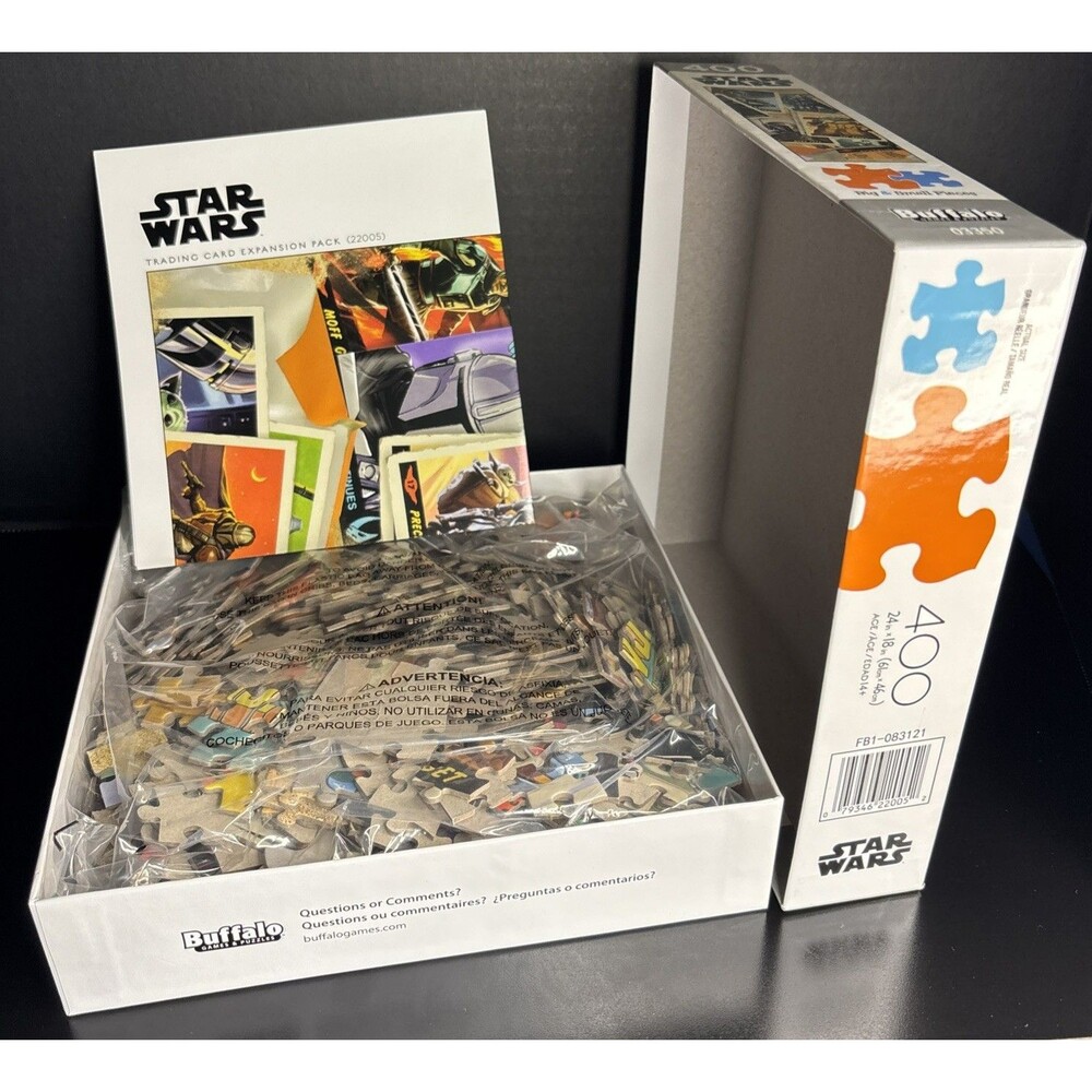 Star Wars Mandalorian 400 Piece Family Puzzle Buffalo Games Open Box Sealed